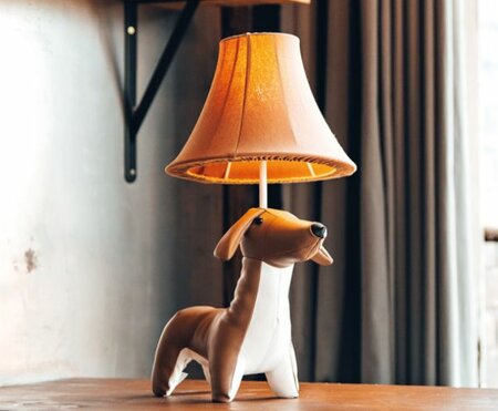 WALDI THE DACHSHUND LAMP