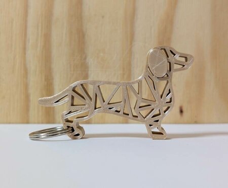 TECKEL SLEUTELHANGER | CHAMPAGNE