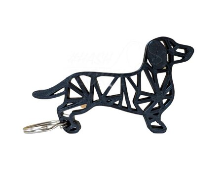 TECKEL SLEUTELHANGER | ZWART