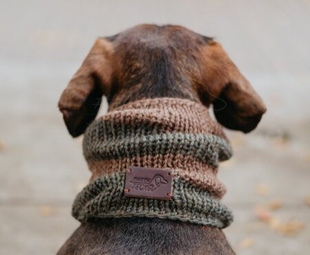 TECKEL COL SJAAL | BRUIN EN GROEN