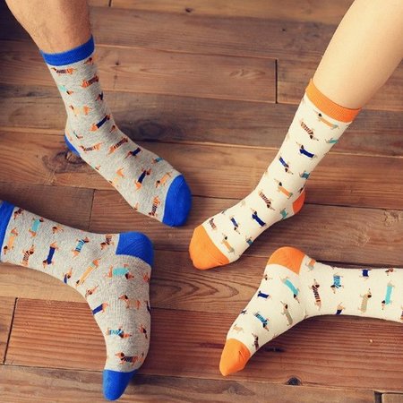 TECKEL SOKKEN | ORANJE | MAAT 35-38
