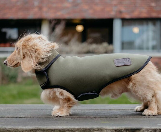 Teckel jas met fleece